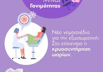 Νέο νομοσχέδιο για την εξωσωματική: Στο επίκεντρο η κρυοσυντήρηση ωαρίων Νέο νομοσχέδιο για την εξωσωματική: Στο επίκεντρο η κρυοσυντήρηση ωαρίων