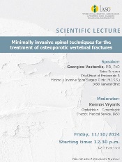IASO General Clinic - SCIENTIFIC LECTURE IASO General Clinic - SCIENTIFIC LECTURE