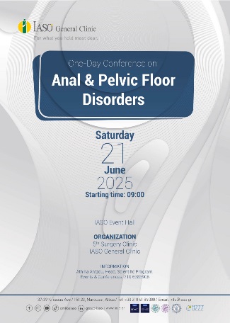 IASO General Clinic: One-Day Conference on “Anal & Pelvic Floor Disorders” IASO General Clinic: One-Day Conference on “Anal & Pelvic Floor Disorders”