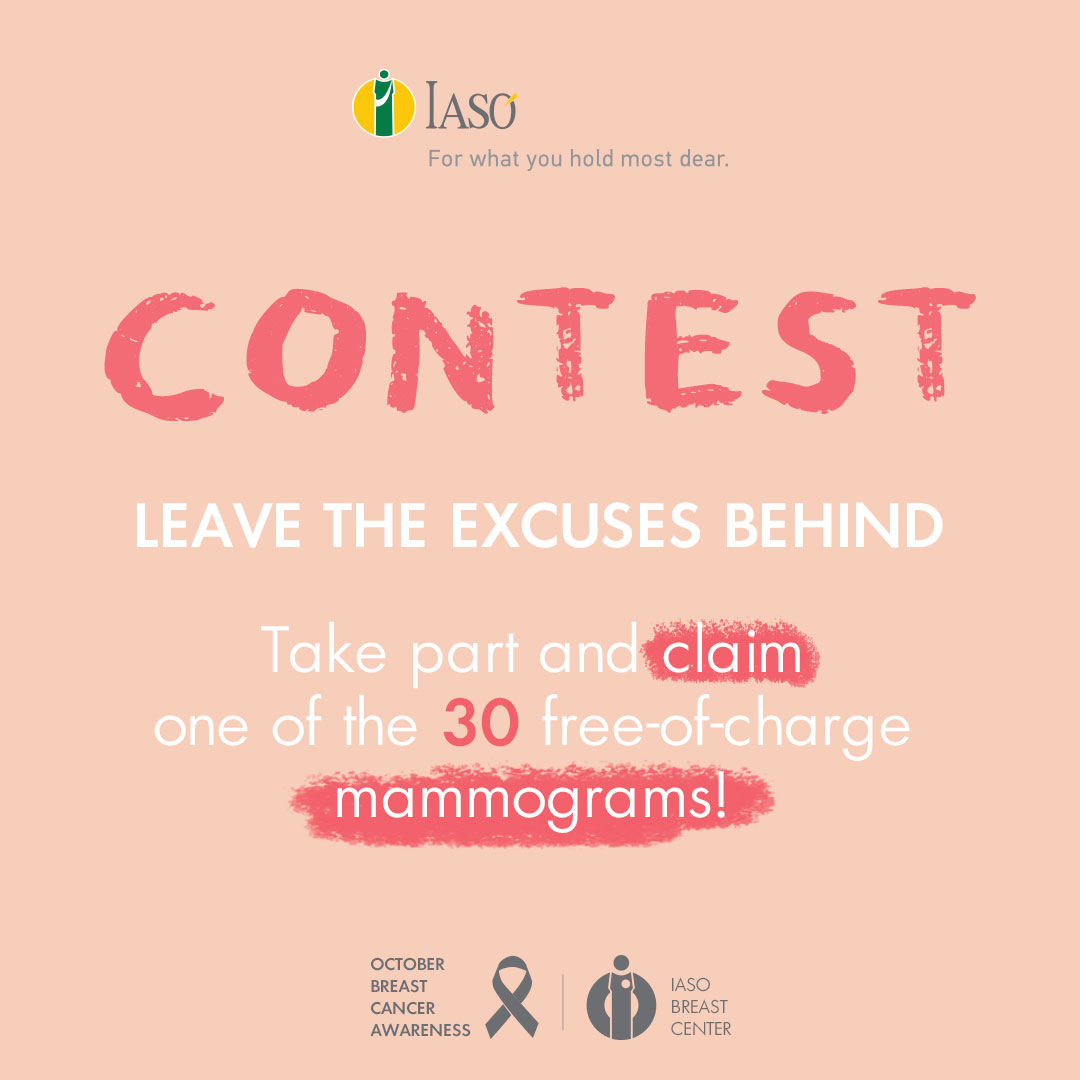 IASO: Contest with 30 free-of-charge mammograms“LEAVE THE EXCUSES BEHIND”