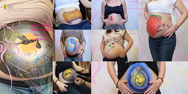IASO celebrates Mother’s Day with Belly-painting!