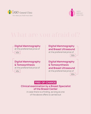 IASO General Clinic: Exclusive Check-Up Packages for Breast Cancer on the occasion of Breast Cancer Awareness Month IASO General Clinic: Exclusive Check-Up Packages for Breast Cancer on the occasion of Breast Cancer Awareness Month