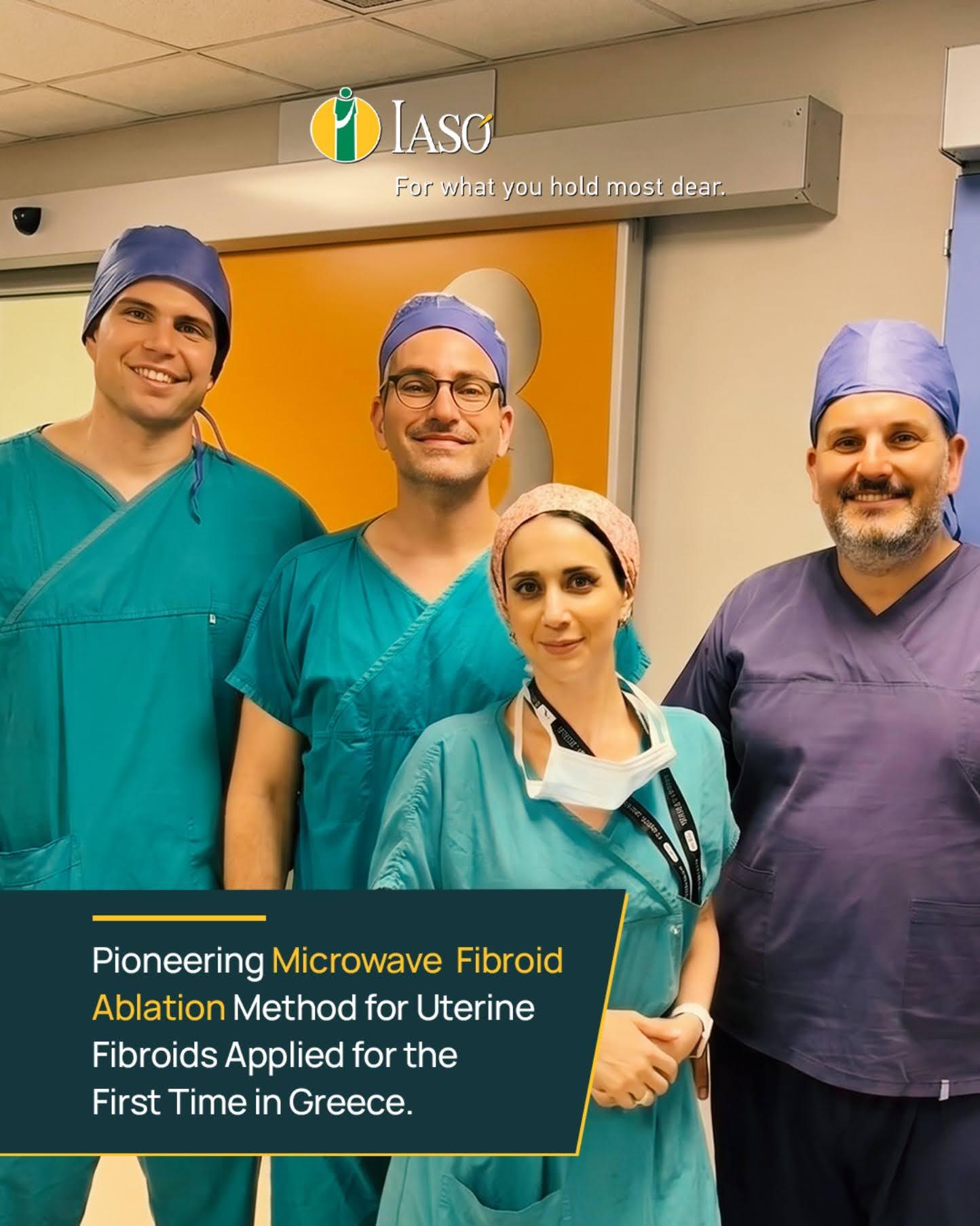 IASO: Pioneering Microwave Fibroid Ablation Method for Uterine Fibroids Applied for the First Time in Greece