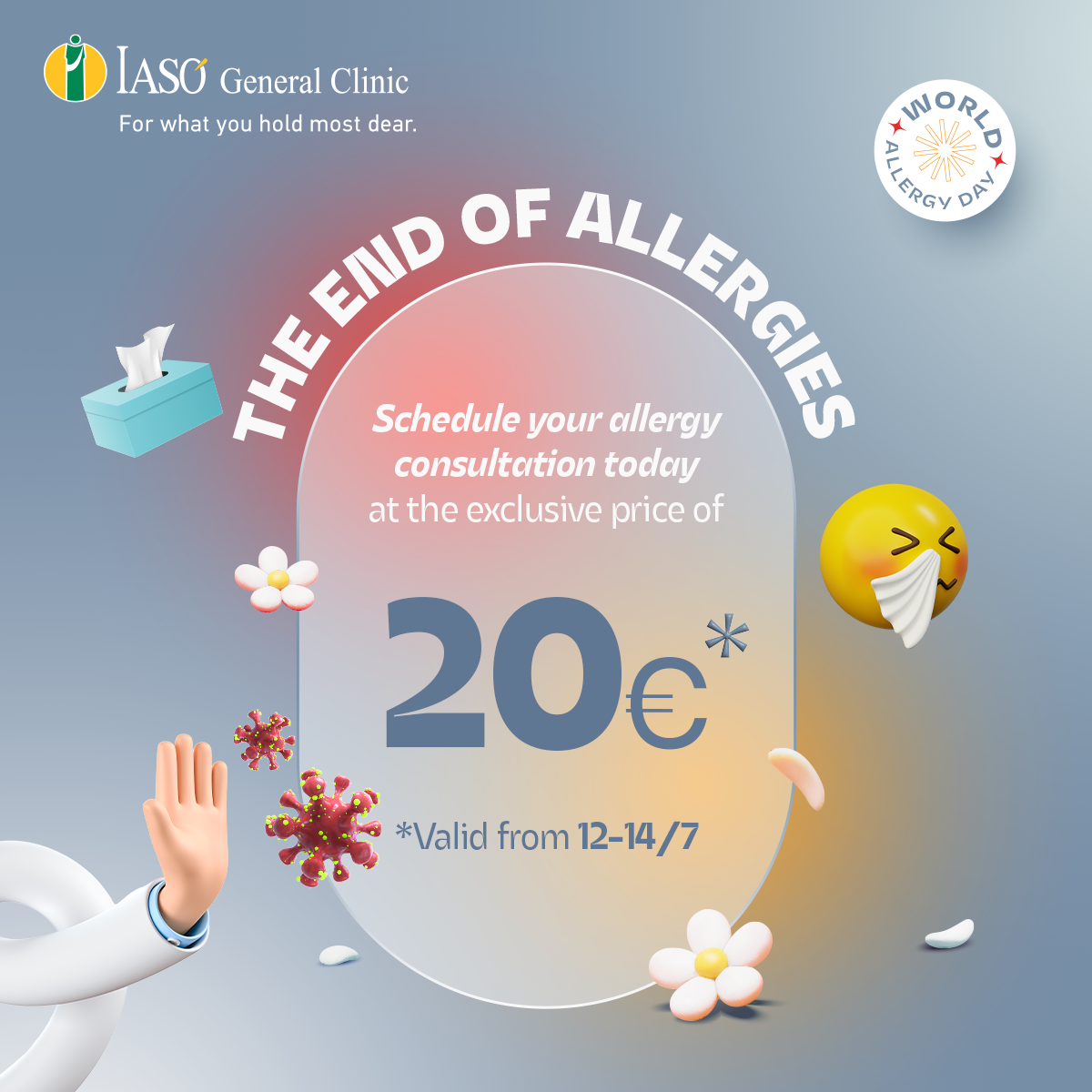 IASO General Clinic: World Allergy Day –Allergology Department Offer