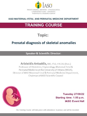 Training Course of IASO Maternal-Fetal Medicine Department Training Course of IASO Maternal-Fetal Medicine Department