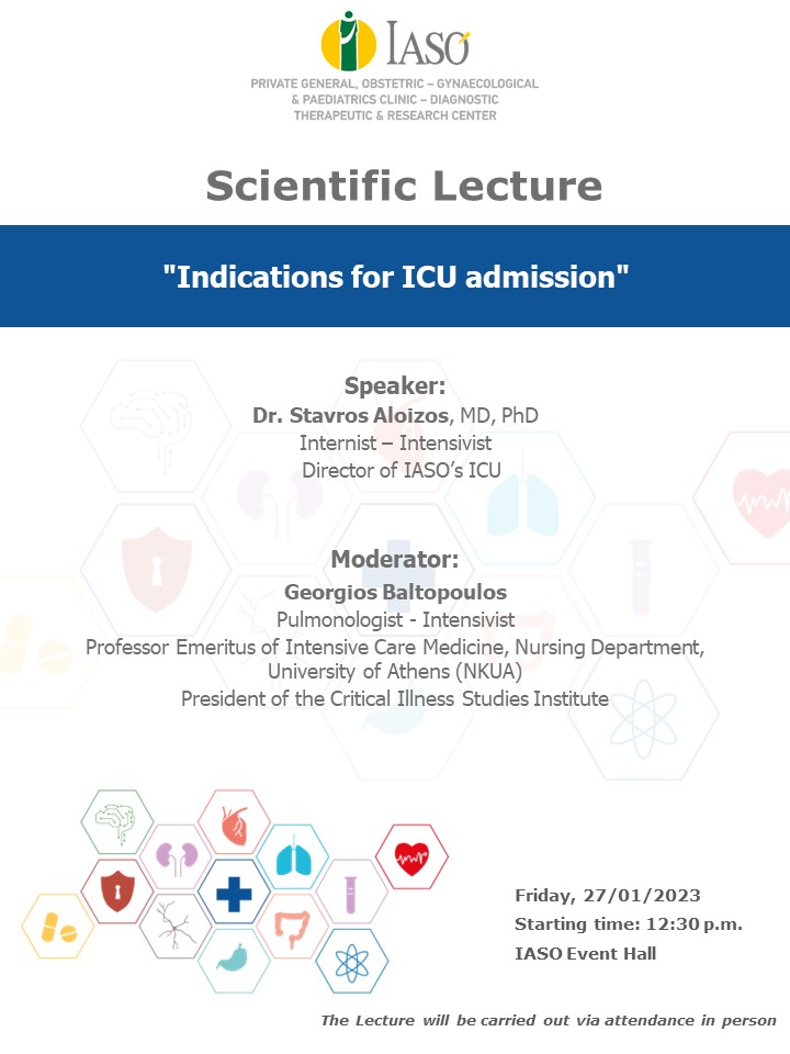 IASO General Clinic’s SCIENTIFIC LECTURE IASO General Clinic’s SCIENTIFIC LECTURE