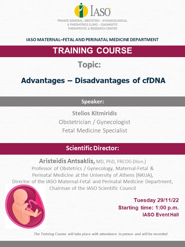 Training Course of the IASO Maternal-Fetal and Perinatal Medicine Department Training Course of the IASO Maternal-Fetal and Perinatal Medicine Department