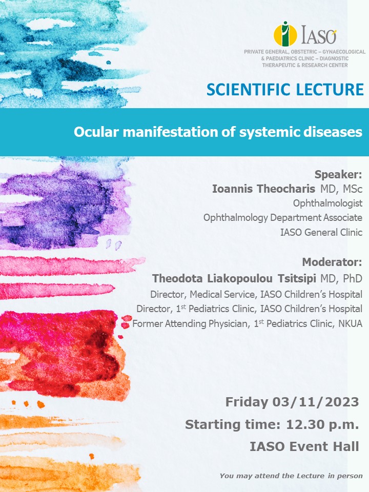 SCIENTIFIC LECTURE – IASO General Clinic SCIENTIFIC LECTURE – IASO General Clinic