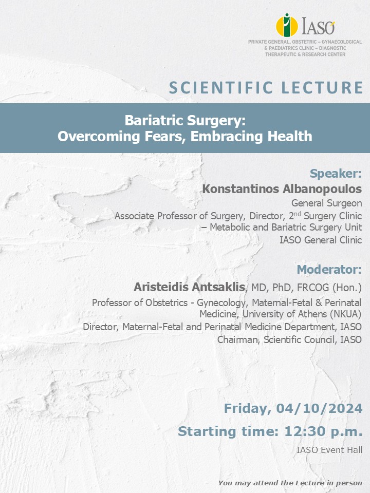 IASO General Clinic - SCIENTIFIC LECTURE IASO General Clinic - SCIENTIFIC LECTURE