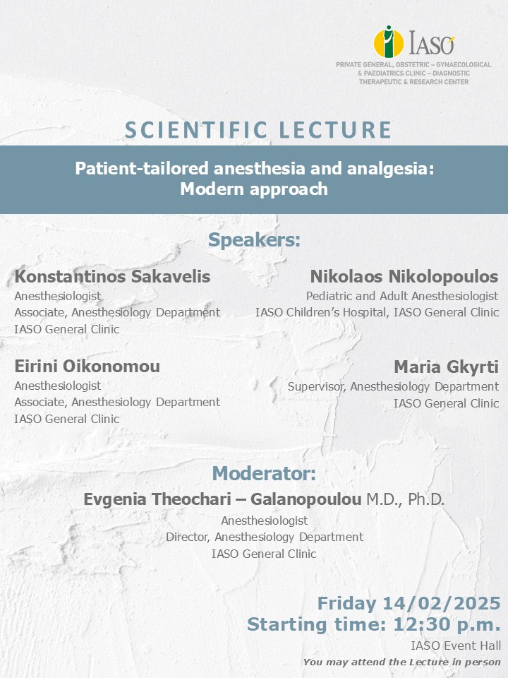 IASO General Clinic - SCIENTIFIC LECTURE IASO General Clinic - SCIENTIFIC LECTURE