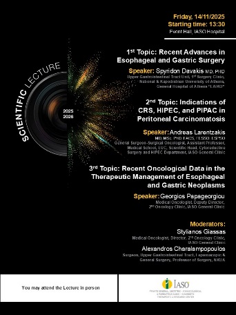 IASO General Clinic: SCIENTIFIC LECTURE