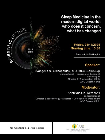 IASO General Clinic: SCIENTIFIC LECTURE