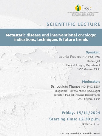 IASO General Clinic - SCIENTIFIC LECTURE