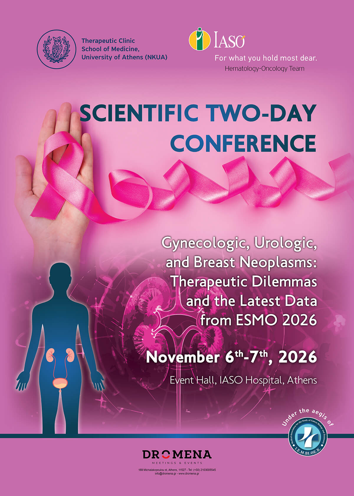IASO General Clinic: Scientific Two-Day Conference “Gynecologic, Urologic and Breast Neoplasms:Therapeutic Dilemmas and the Latest Data from ESMO 2026”