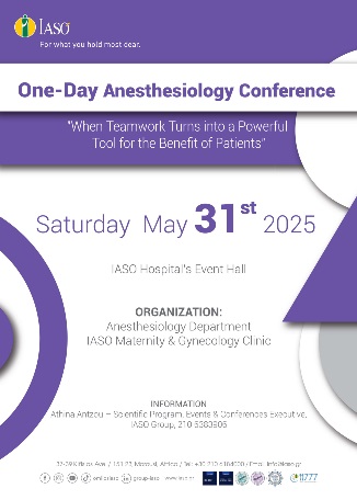 IASO: Anesthesiology Conference on the Topic “When Teamwork Turns Into a Powerful Tool for the Benefit of Patients” IASO: Anesthesiology Conference on the Topic “When Teamwork Turns Into a Powerful Tool for the Benefit of Patients”