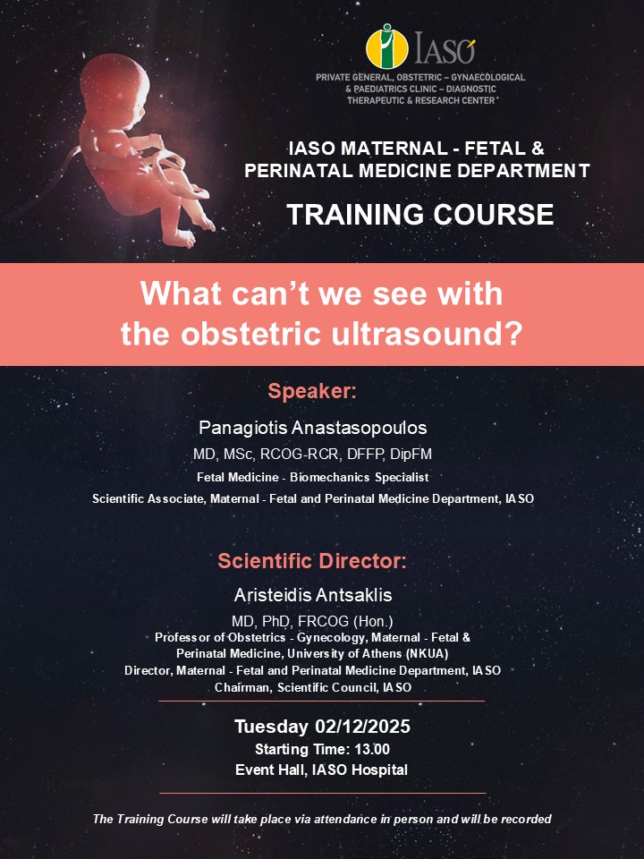 Training Course of IASO’s Maternal - Fetal and Perinatal Medicine Department