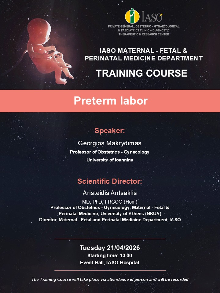 Training Course of IASO’s Maternal - Fetal and Perinatal Medicine Department