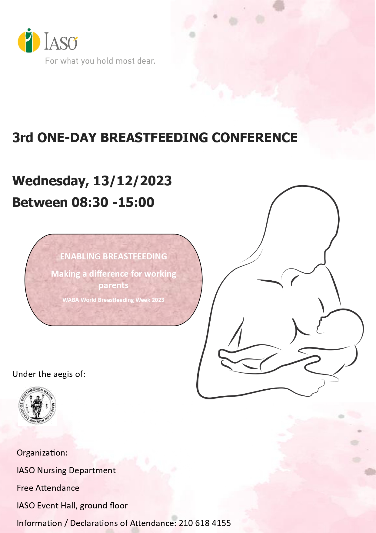 IASO: 3rd One-Day Breastfeeding Conference on the topic: "Enabling Breastfeeding: Making a difference for working parents" IASO: 3rd One-Day Breastfeeding Conference on the topic: "Enabling Breastfeeding: Making a difference for working parents"