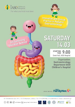 IASO Children’s Hospital: 3rd Continuing Education Seminar“ Innovation and Clinical Practice in Pediatric Gastroenterology”