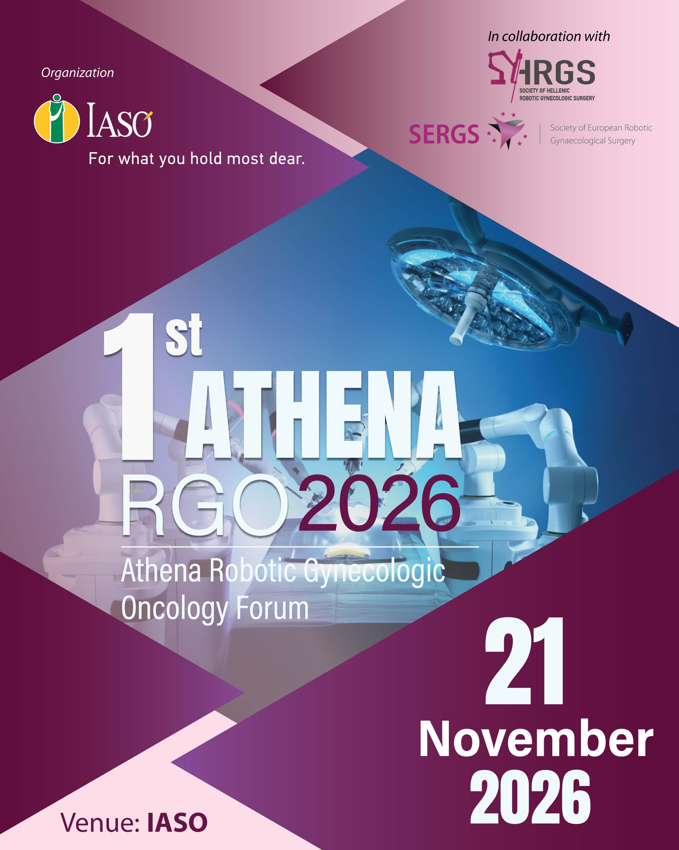 IASO: 1st ATHENA Robotic Gynecologic Oncology Forum (ATHENA RGO 2026)