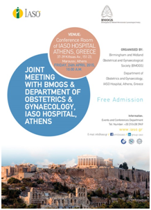 Επιστημονική Ημερίδα Μαιευτικής και Γυναικολογίας BMOGS, 24.04.15, ΙΑΣΩ Επιστημονική Ημερίδα Μαιευτικής και Γυναικολογίας BMOGS, 24.04.15, ΙΑΣΩ