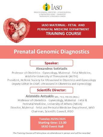 Training Course of IASO’s Maternal - Fetal and Perinatal Medicine Department Training Course of IASO’s Maternal - Fetal and Perinatal Medicine Department