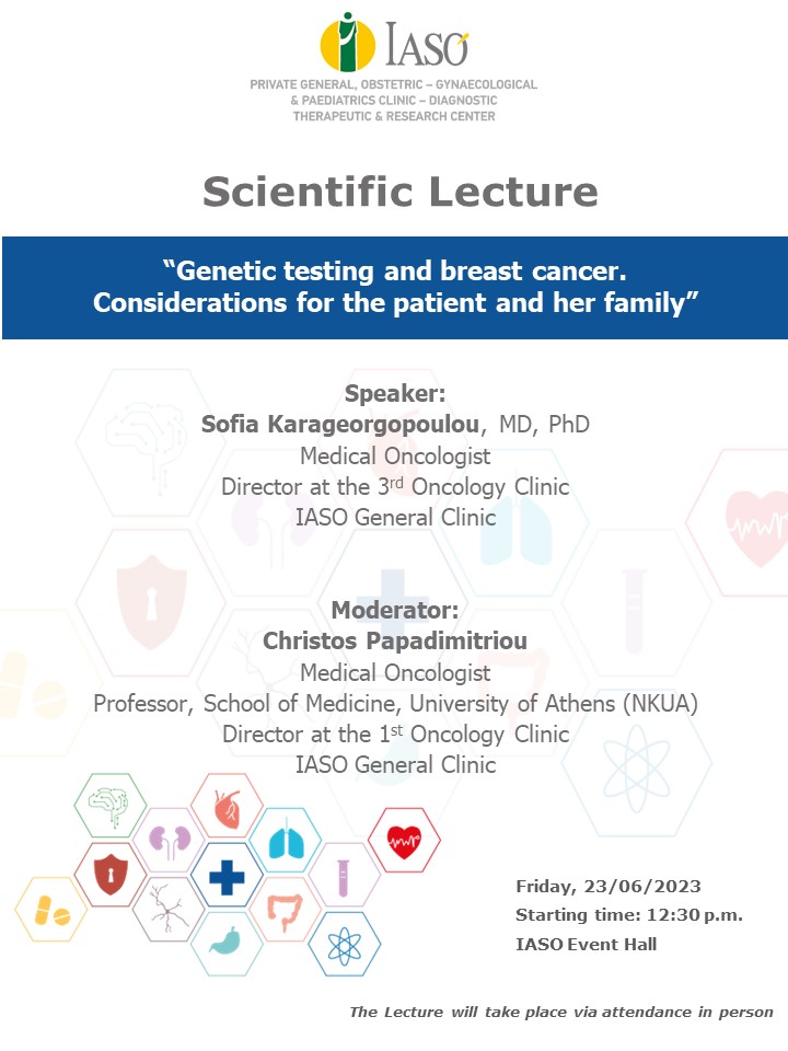 IASO General Clinic’s SCIENTIFIC LECTURE IASO General Clinic’s SCIENTIFIC LECTURE