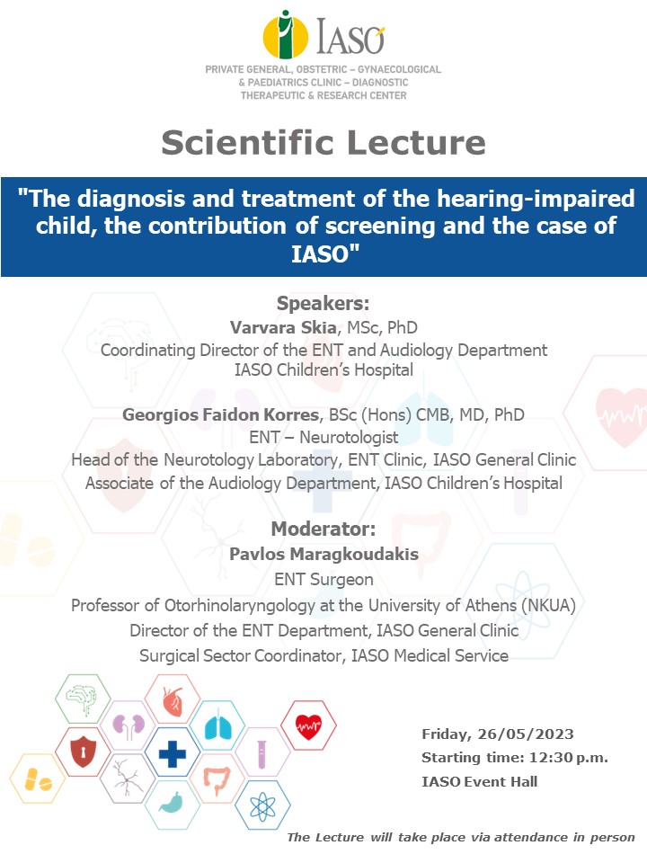IASO General Clinic’s SCIENTIFIC LECTURE IASO General Clinic’s SCIENTIFIC LECTURE