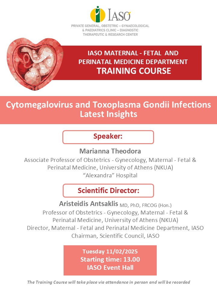Training Course of IASO’s Maternal - Fetal and Perinatal Medicine Department Training Course of IASO’s Maternal - Fetal and Perinatal Medicine Department