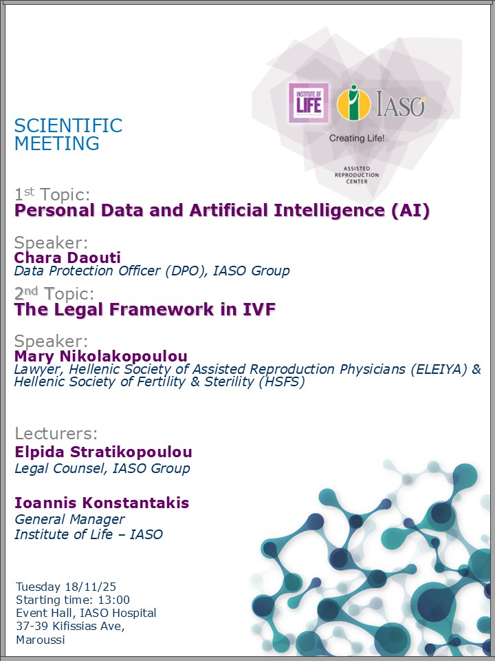 Scientific Meeting of the IVF Unit "Institute of Life - IASO"