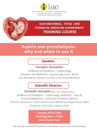 Training Course of IASO’s Maternal - Fetal and Perinatal Medicine Department