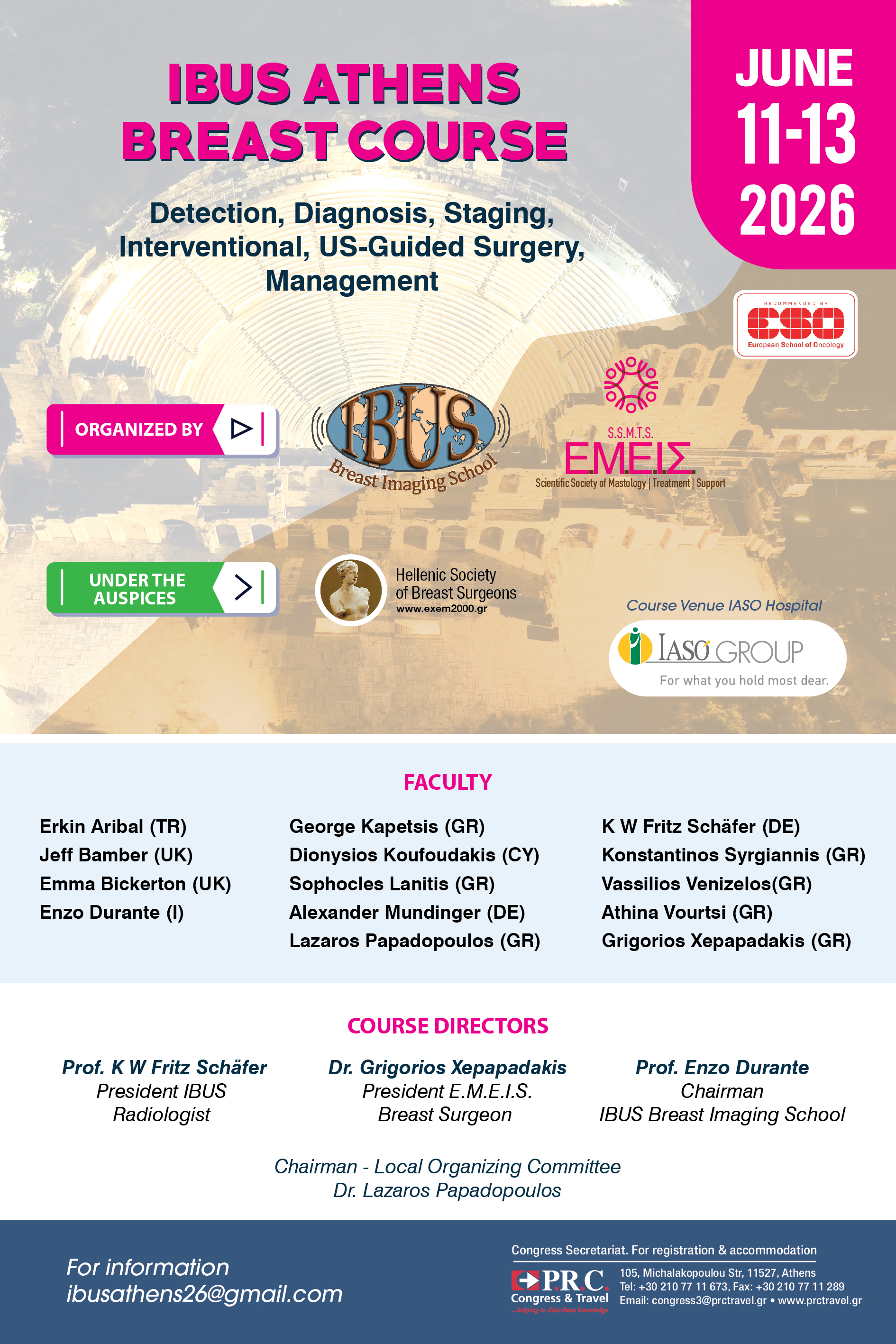 ΙΑΣΩ: IBUS Multimodality Breast Imaging and Image-guided Interventions Course